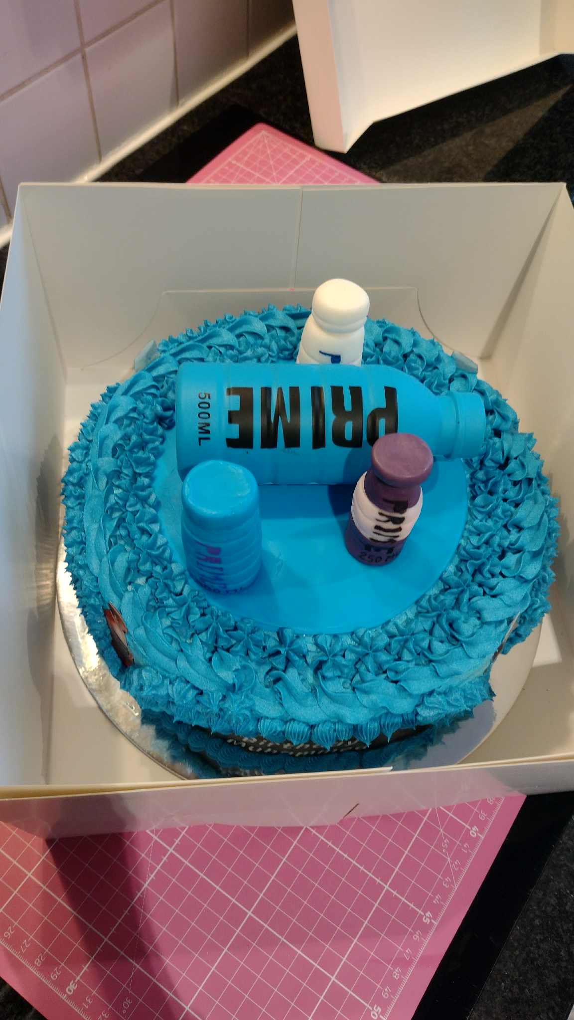 Blue Prime Theme Blueberry Vanilla Cake
