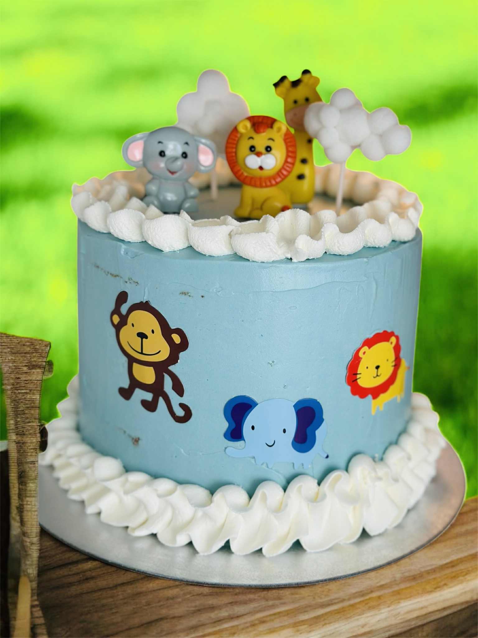 Safari Jungle Theme Cake