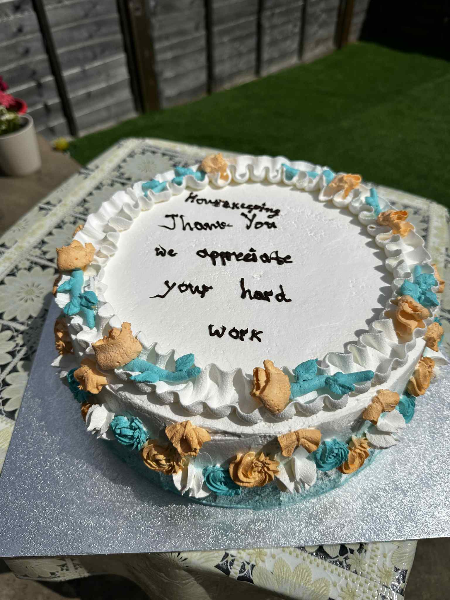 Corporate Thank You Cake