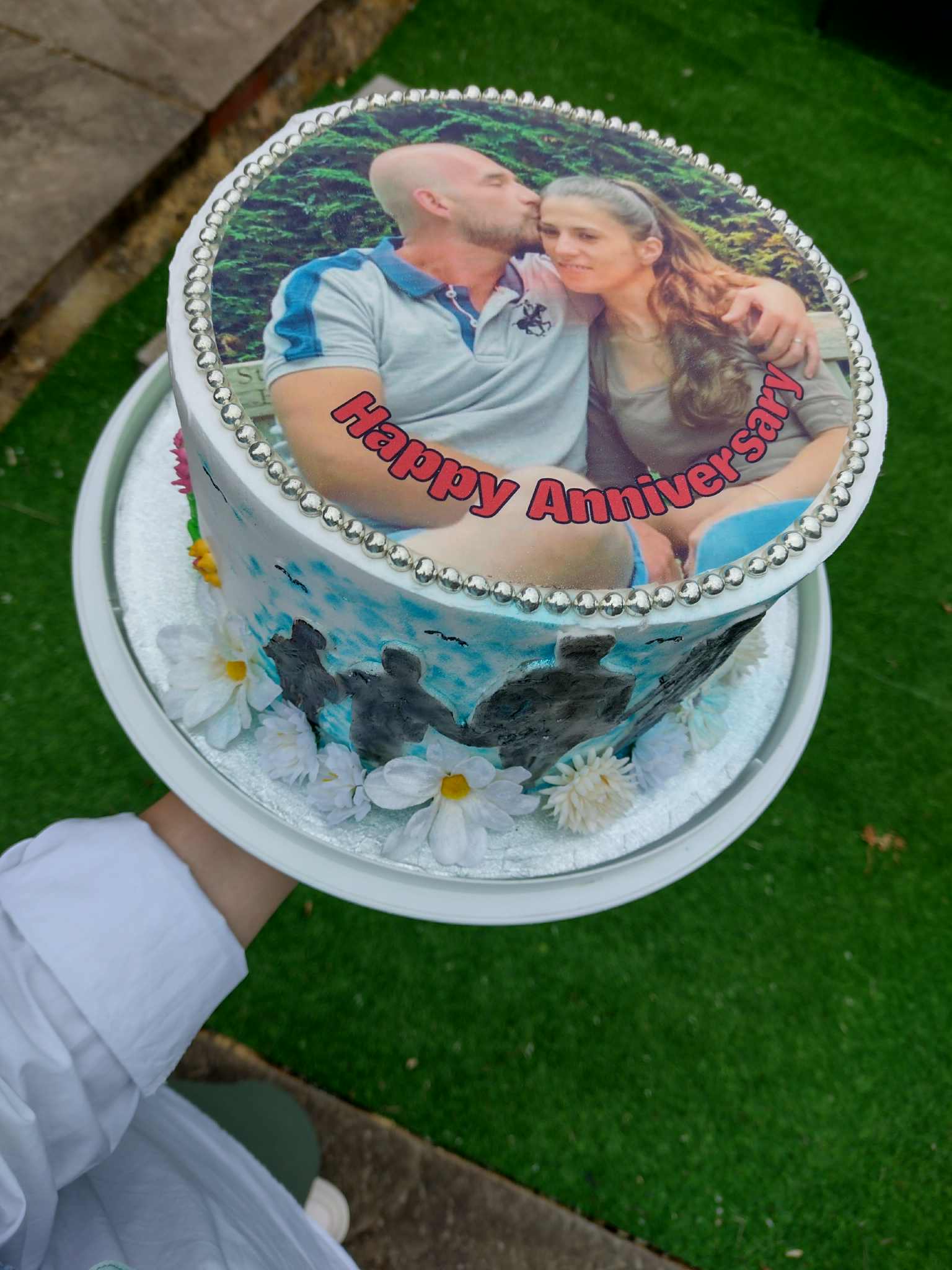 Anniversary Photo Cake