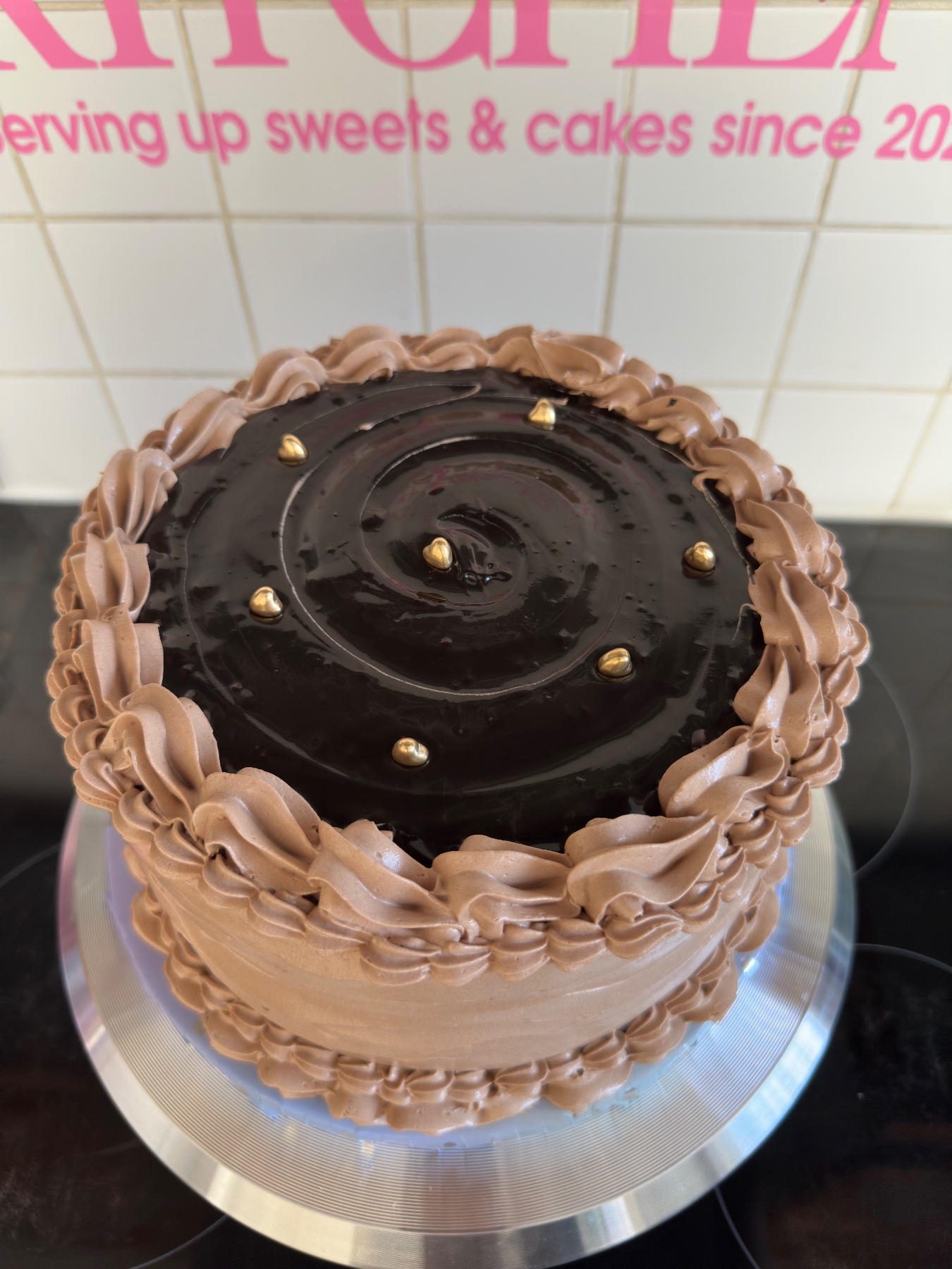 Chocolate vintage cake