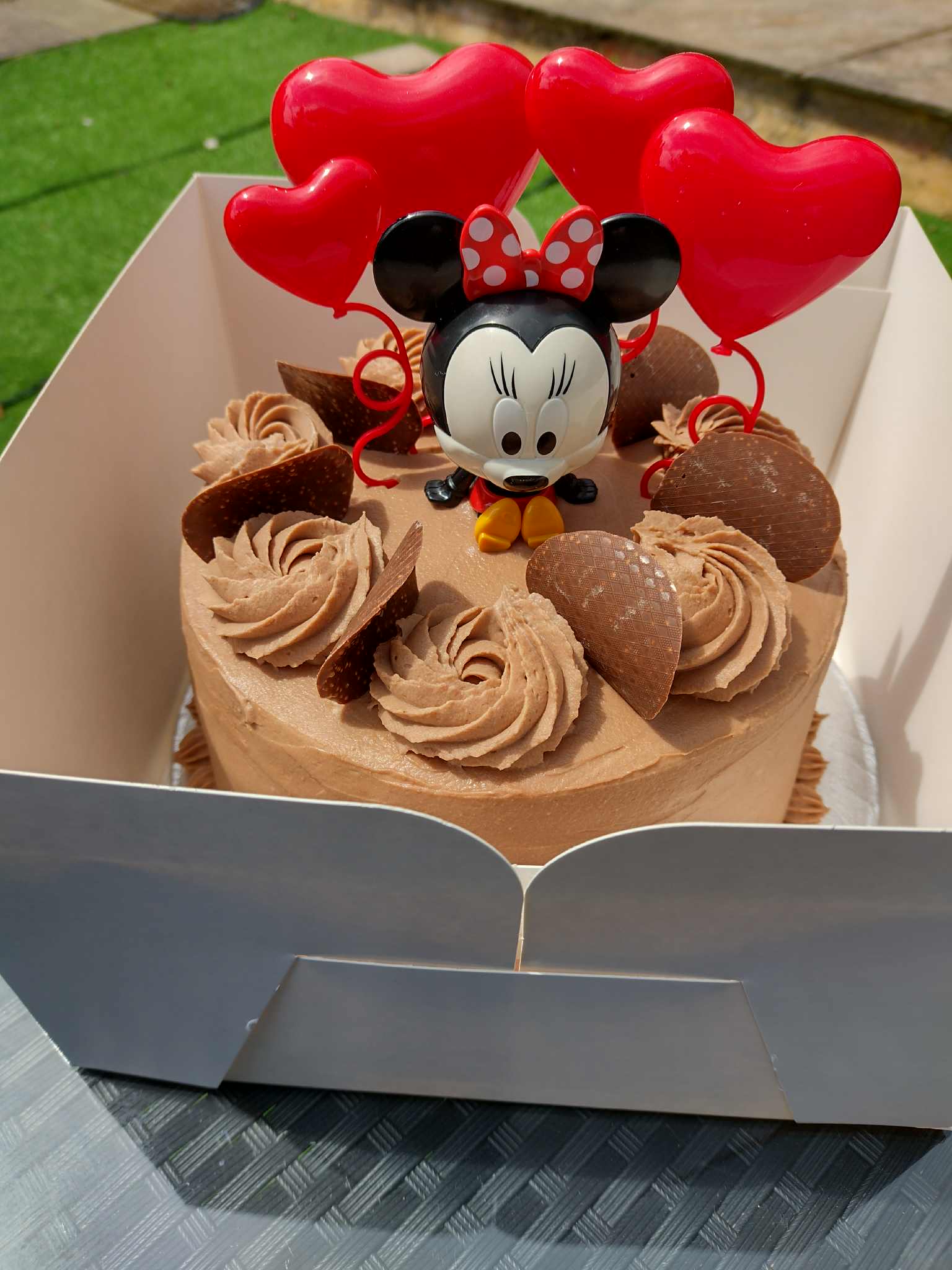 Chocolate Minnie Mouse Cake